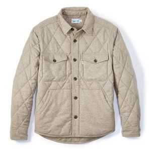 WELLEN Seawool Bubble Shirt Jacket Men's MEDIUM (M) in Sand (NEW)